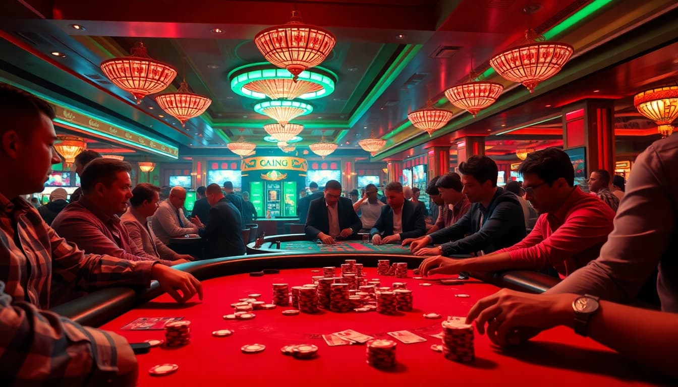 Menangkan besar di situs toto dengan suasana casino yang penuh semangat.