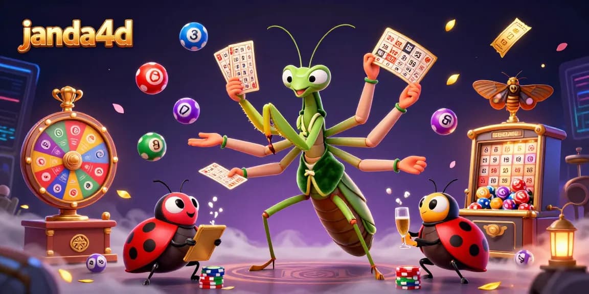 Menangkan permainan seru di janda4d dengan kartu, chip, dan bingkai emas yang ceria.
