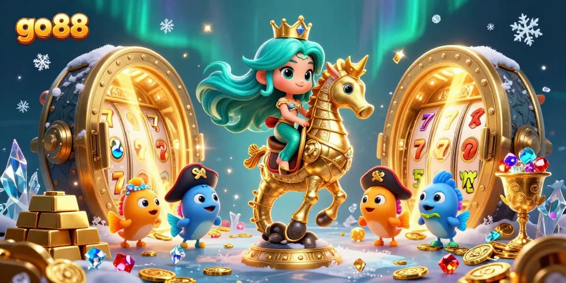 Go 88 invites players to enjoy the thrill of casino slots with a magical underwater scene