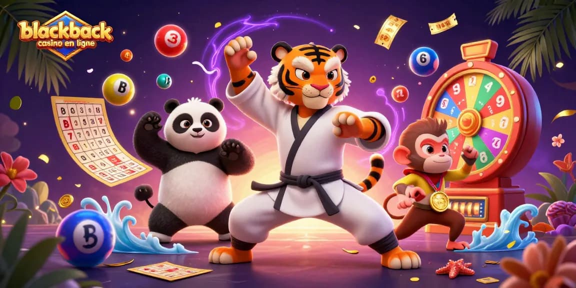 Jouez au blackjack casino en ligne et vivez une expérience immersive avec des personnages colorés et pleine d'actions.
