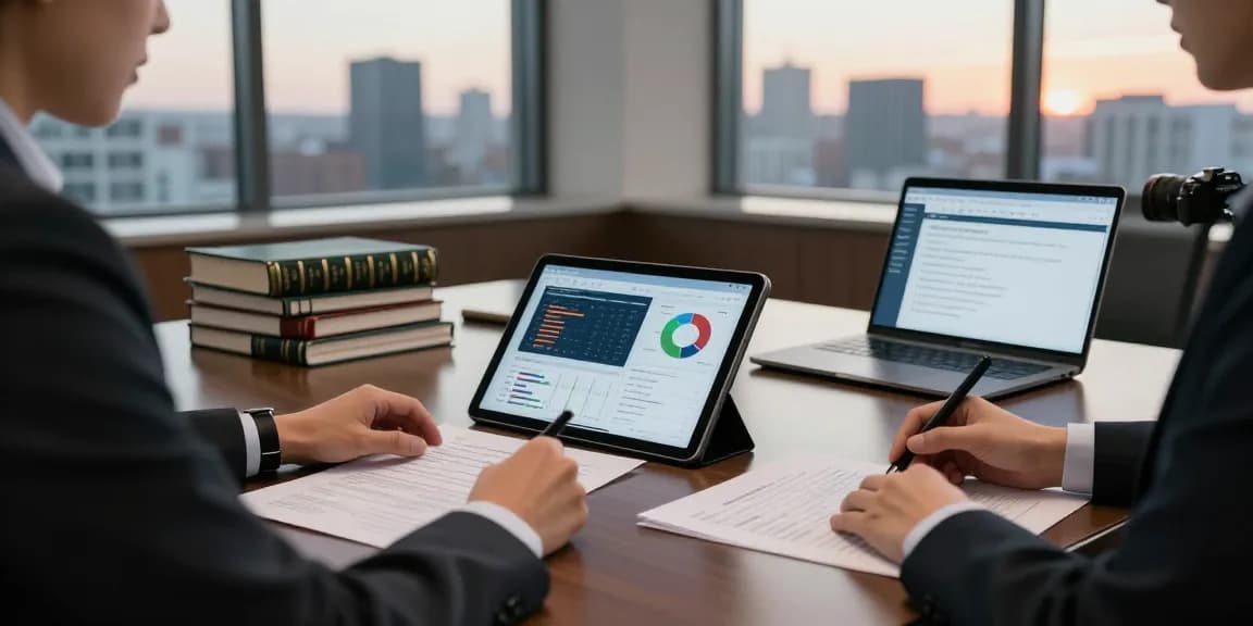 Analisis dokumen keuangan oleh auditor forensik di aafikotajakarta.org di kantor profesional.