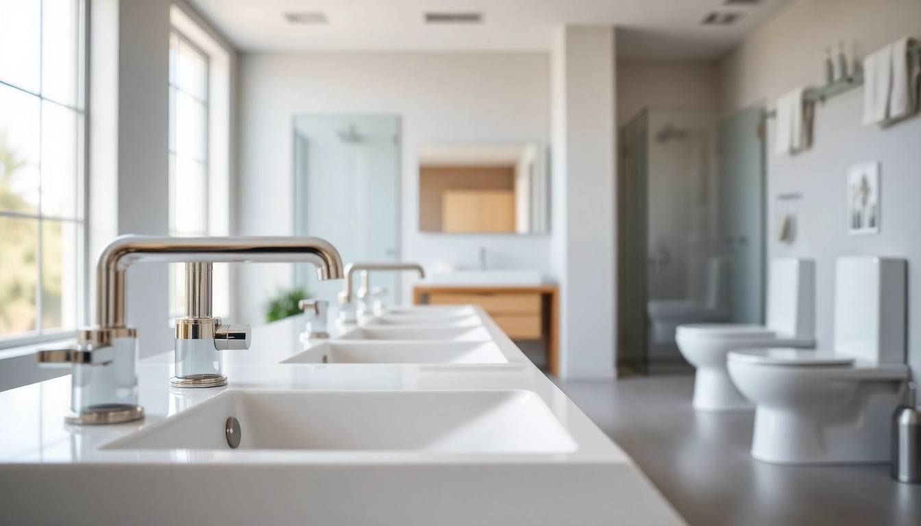 Showcase of American Standard products highlighting modern bathroom features.
