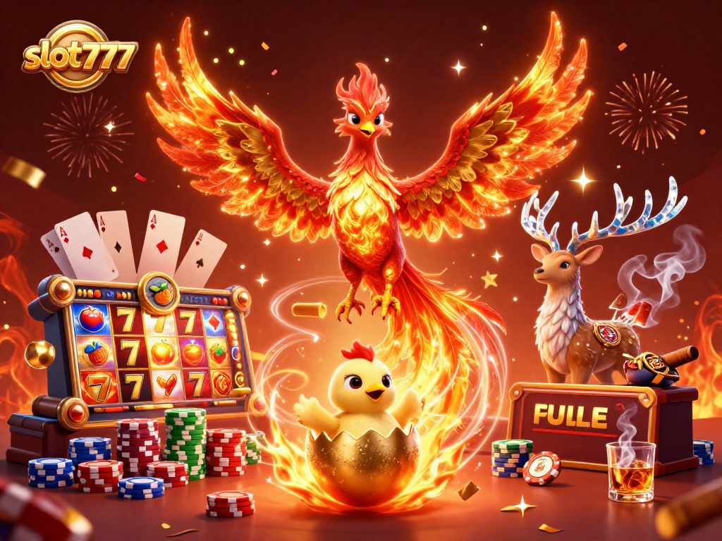 Experience thrilling slot777 gameplay with vibrant phoenix, jackpots, and festive energy.