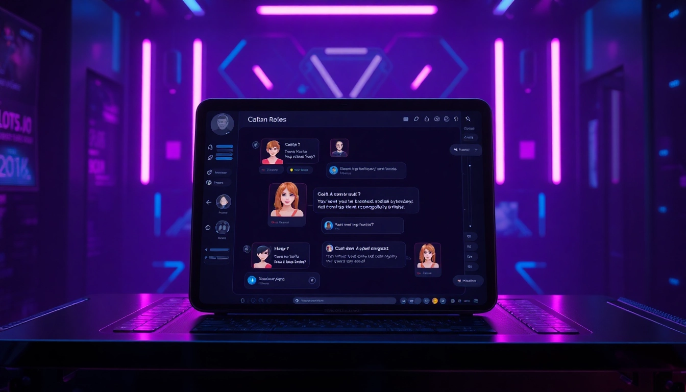 Experience the engaging world of nsfw character ai through a vibrant interactive chat interface with customizable avatars.