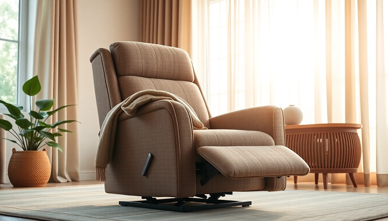 Enhance relaxation with lift chairs with heat and massage in a cozy living room.