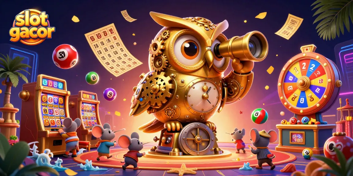 Experience the excitement of slot gacor with lively characters enjoying a vibrant casino atmosphere.