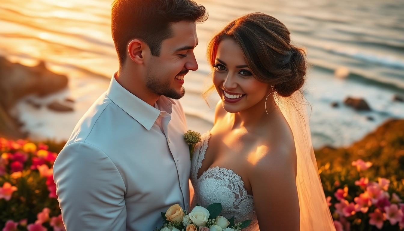 Carmel wedding photography of a joyful couple captured in a picturesque coastal landscape.