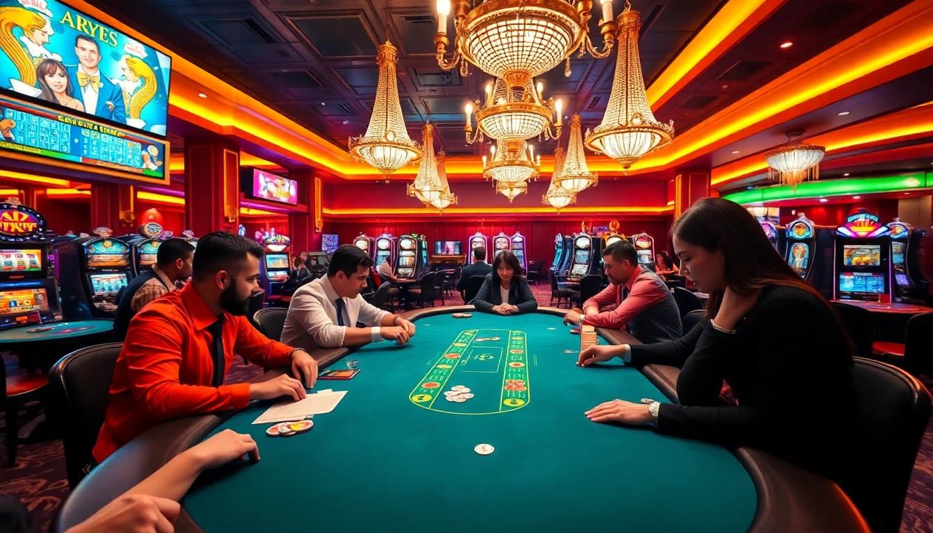 Menangkan slot deposit 1000 dalam suasana kasino yang meriah dan penuh energi.