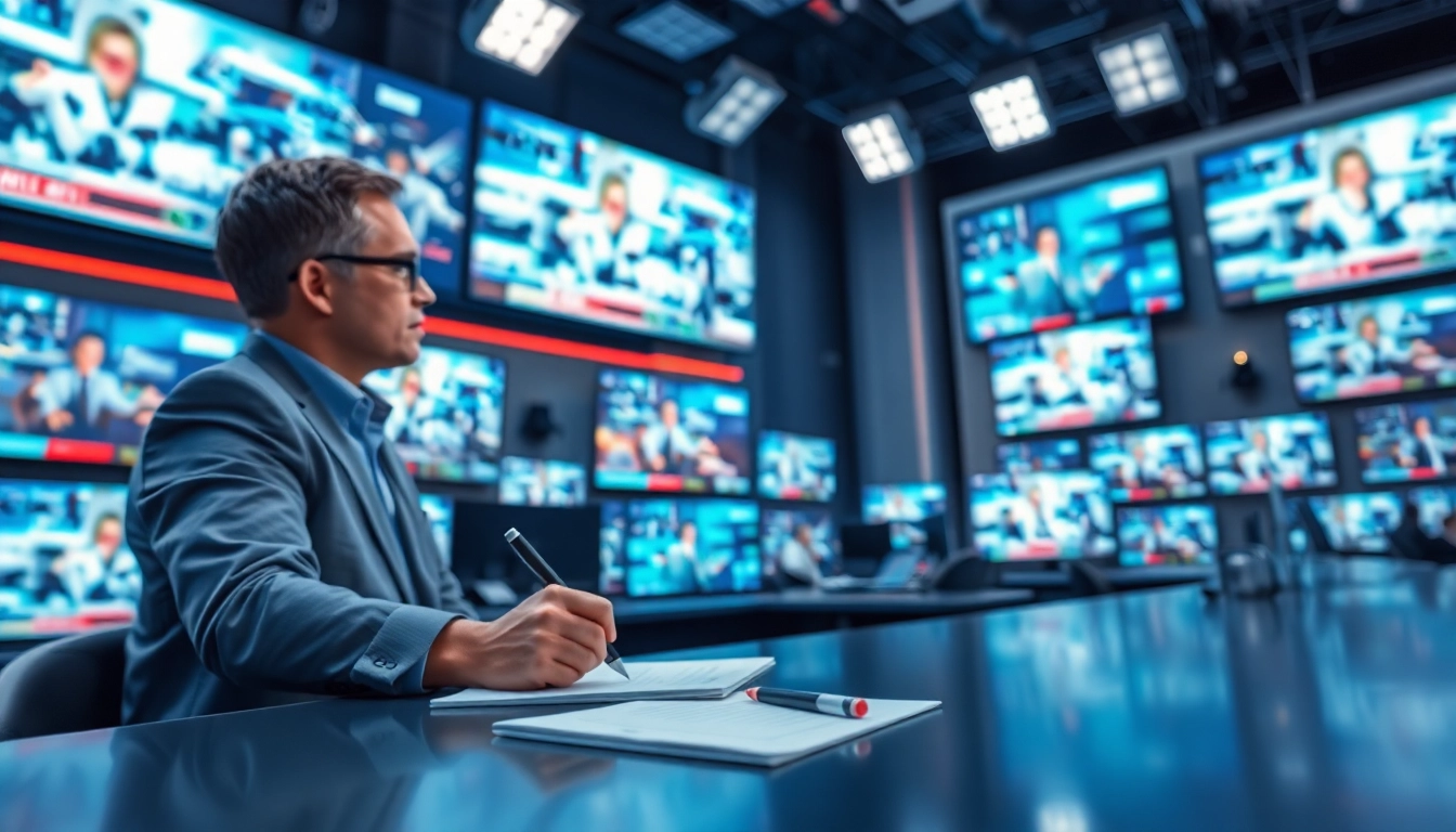 Catch news updates and live reporting from a professional news room.