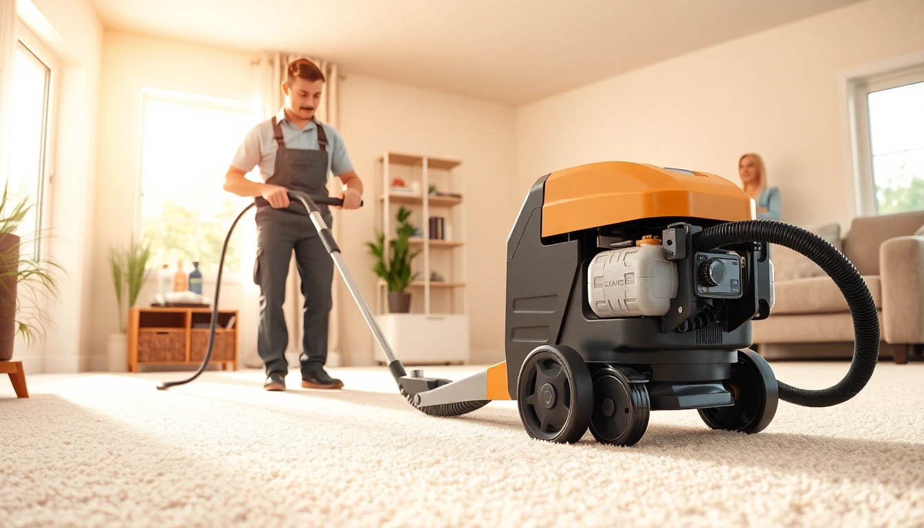 Elevating your carpet cleaning business with professional techniques and equipment in action.