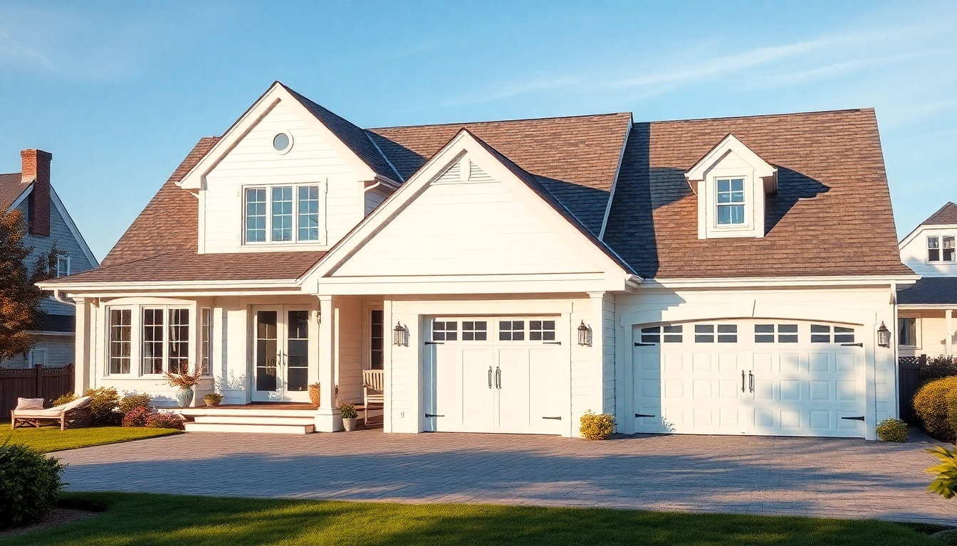 Enhance your Cape Cod home addition with an expansive garage and beautiful coastal design.