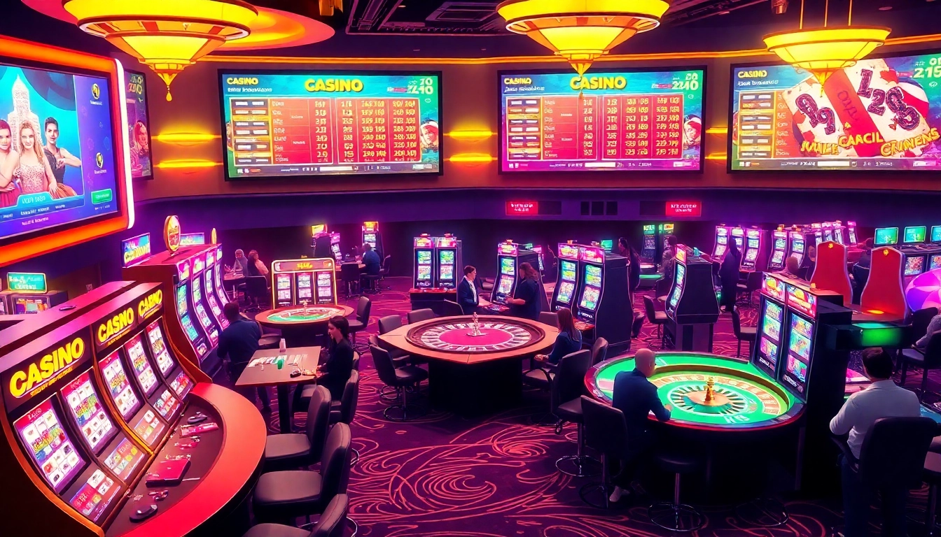 Experience the thrill at Non Uk Casino with vibrant gaming scenes and exciting players.