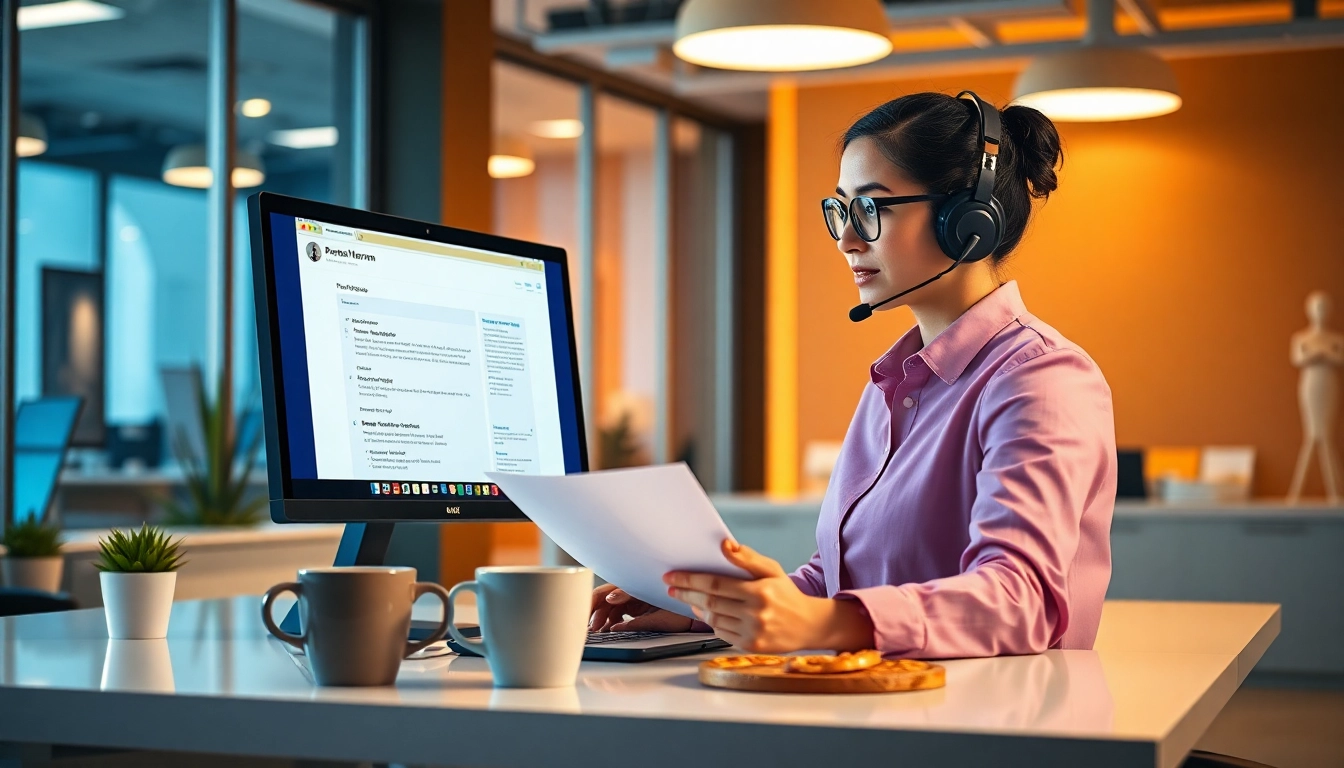Pretzel warranty customer reviews and ratings showcased by a customer support representative in an office.