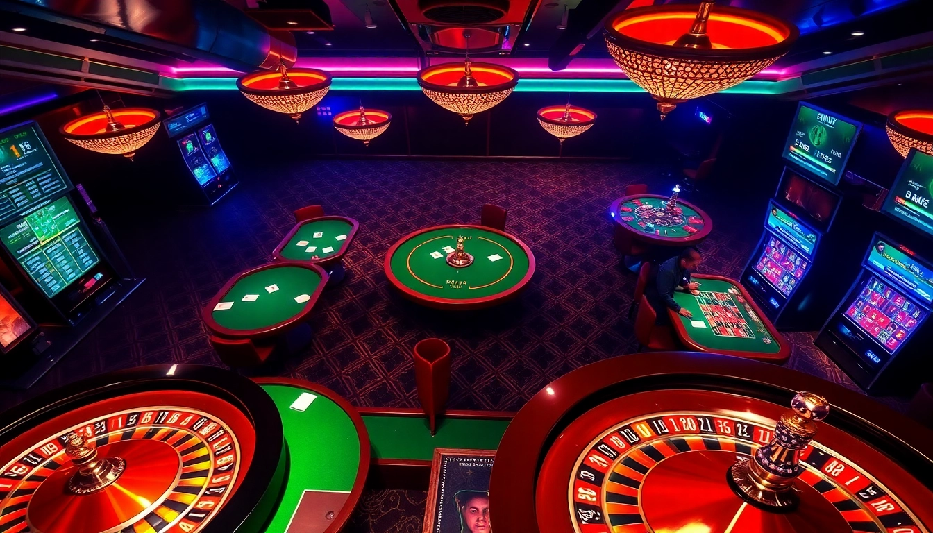 Participez à des jeux passionnants au casino en ligne France avec des jetons de poker élégants et des roues de roulette vibrantes.