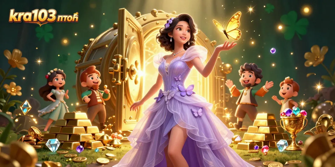 Engage with luck and fortune at kra103 портал as golden treasures overflow in a magical gambling scene.