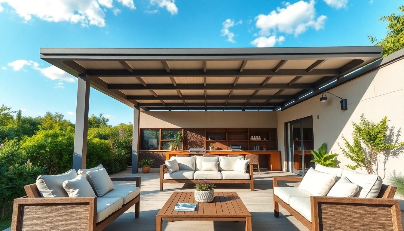 Terrassenueberdachung Ungarn praesentiert stilvolle Terrasse mit elegantem Dachdesign.