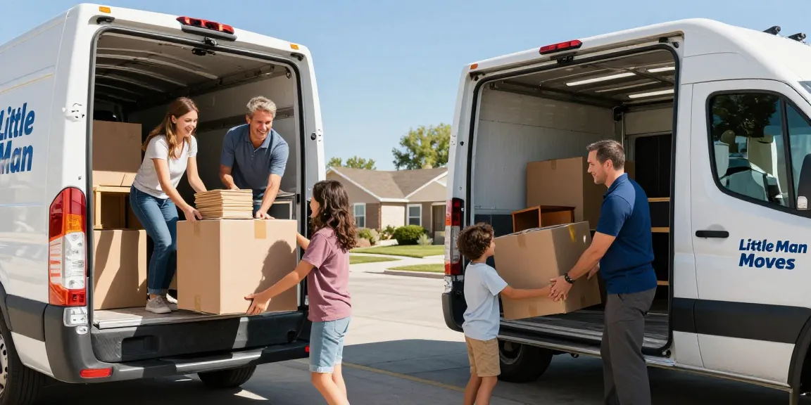 The family packing belongings with professional movers in Ivins UT, showcasing teamwork and local expertise.