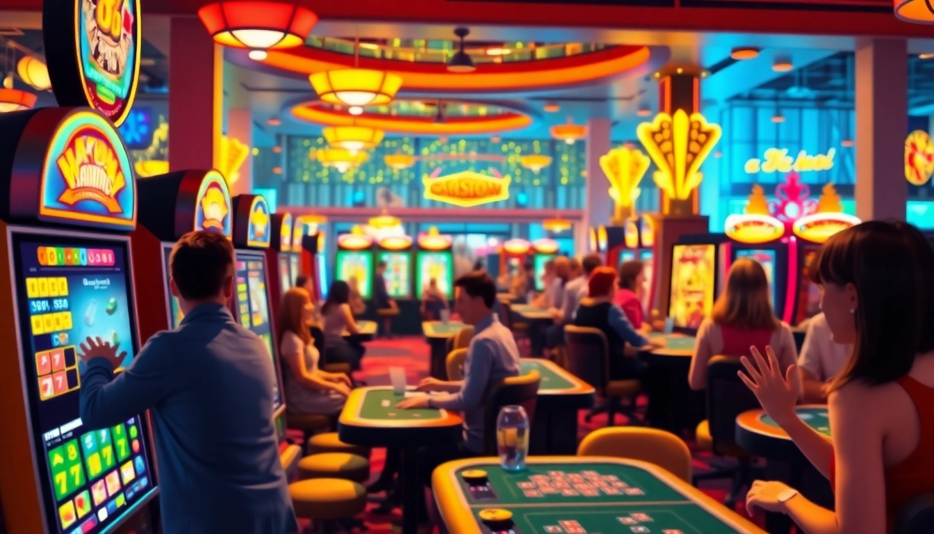 Experience the excitement at a Non gamstop Casino Uk featuring vibrant games and enthusiastic players.