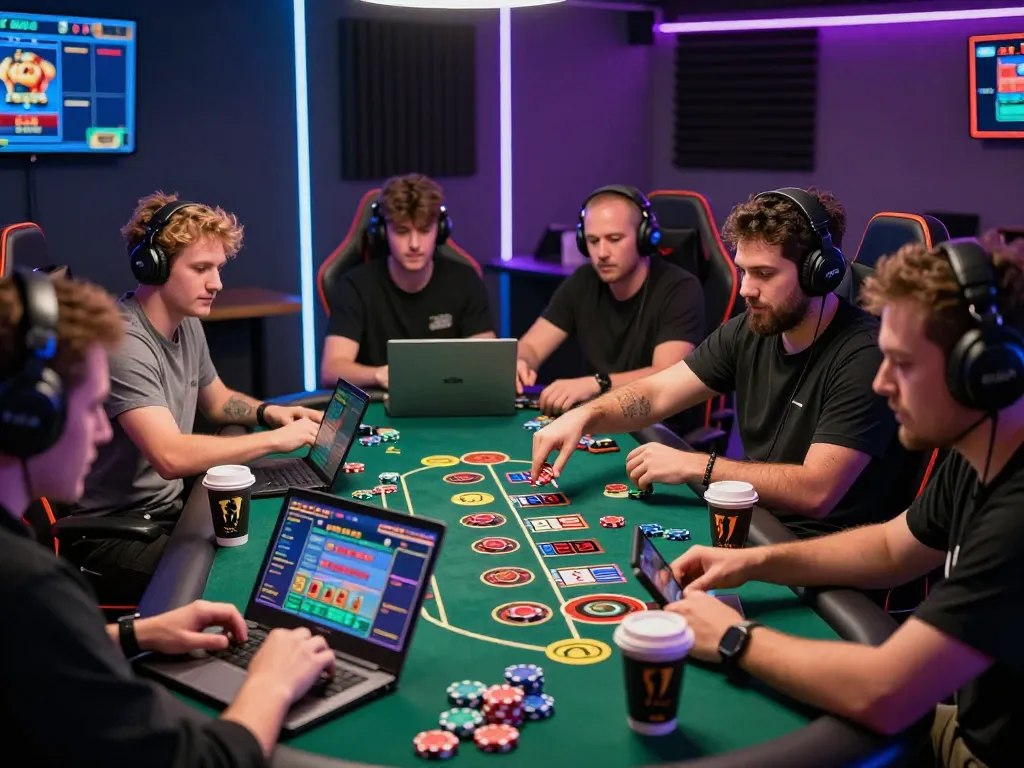 Engaged players at a baccarat사이트 enjoying an immersive online gaming experience with vibrant interfaces and competitive atmosphere.