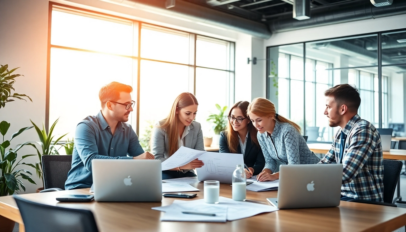 Creating innovative edmonton web design solutions with a collaborative team in a dynamic office.