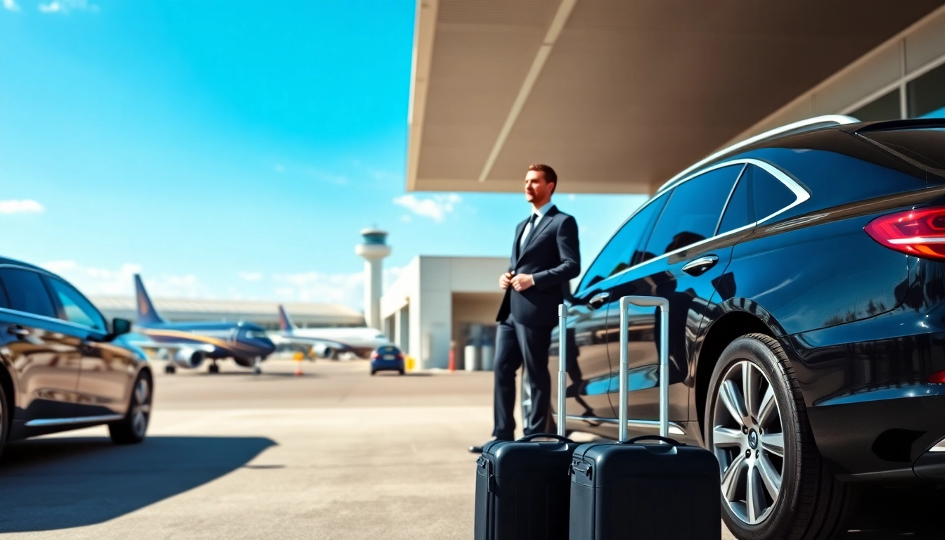 Experience seamless Private Airport Transfers with professional driver and luxury vehicle ready for service.