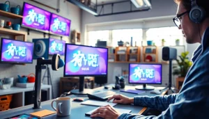 오징어tv와 관련된 창의적인 작업 공간을 보여주는 이미지