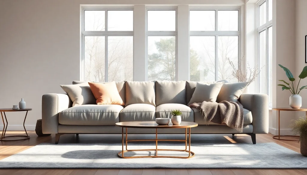 Elegant sofa beds uk showcased in a cozy living room, highlighting contemporary design and comfort.