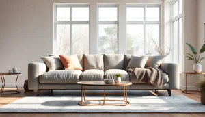 Elegant sofa beds uk showcased in a cozy living room, highlighting contemporary design and comfort.