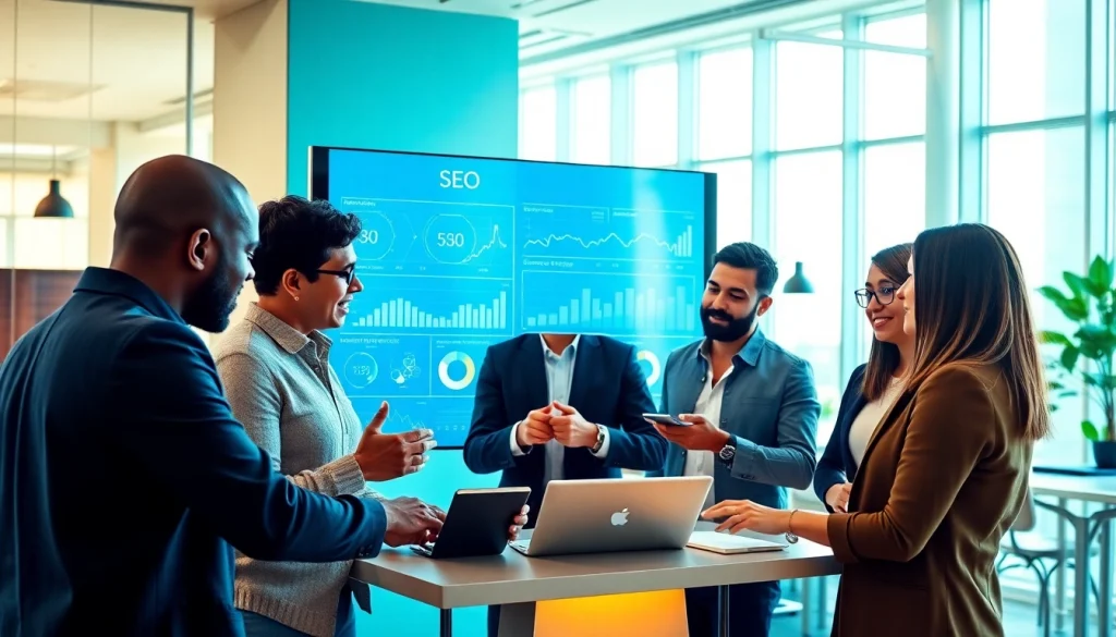 Boost your online presence with the best SEO company in Malaysia showcasing analytics collaboration.