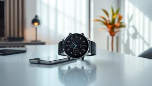 LC88 Smart Watch featuring advanced health tracking on a modern desk
