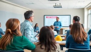 Engage in OSHA training in the Carolinas with professional trainers in an inviting classroom.