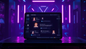 Experience the engaging world of nsfw character ai through a vibrant interactive chat interface with customizable avatars.