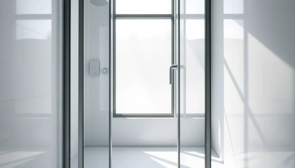 Duschkabine 90x90 komplett in modernem Badezimmer mit eleganten Designelementen.