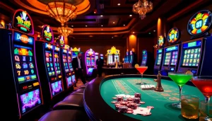 Rasakan sensasi aksi slot depo 5rb dengan mesin yang berwarna-warni dan suasana kasino yang mendebarkan.