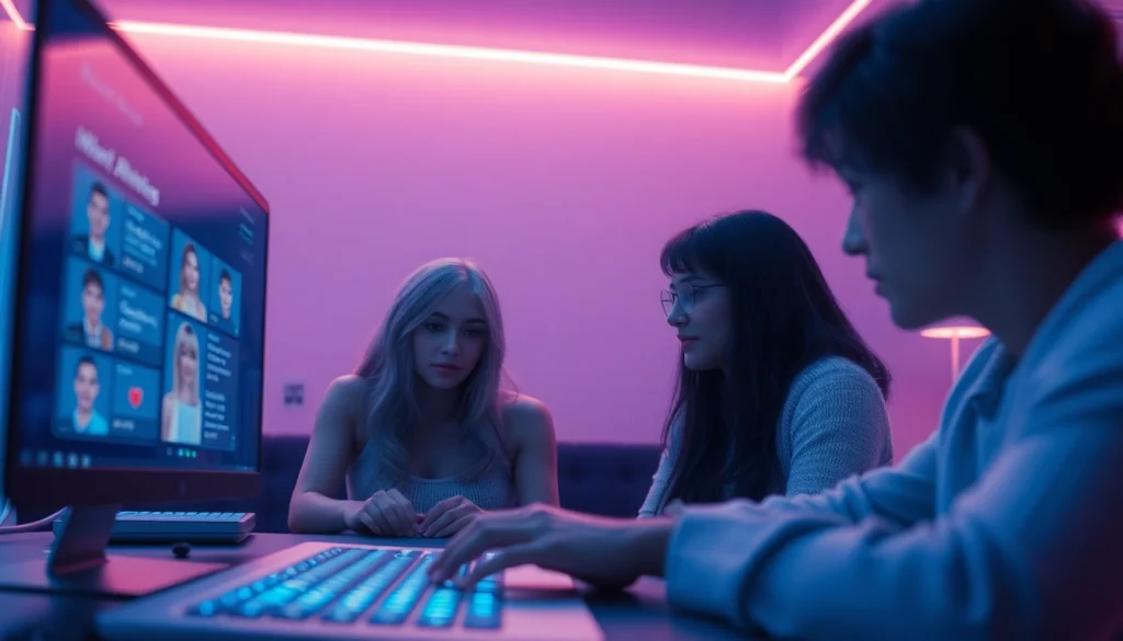 Engaging NSFW character AI chat interface showcasing customizable avatars and user interaction.