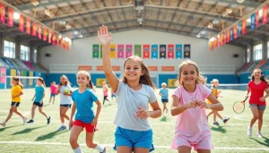 Girls participating in diverse activities at Multi Sports Camps for Girls, promoting teamwork and sportsmanship.