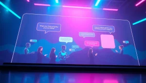 Engaging NSFW AI chat scene showcasing diverse interactive chatbots, highlighting the vibrant dynamics of nsfw ai chat.