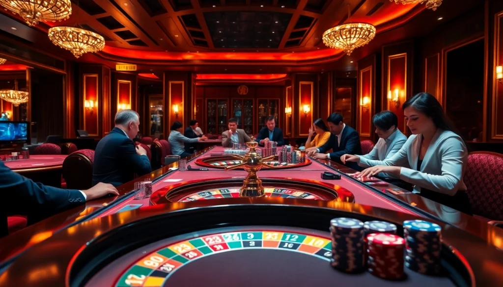 Players enjoying high-stakes gambling at a casino table while exploring hidden wiki tor concepts.